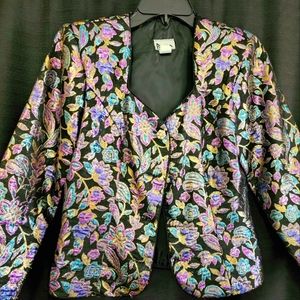 **VINTAGE** retro 80's shimmery over coat